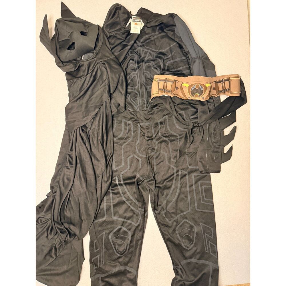 The Dark Knight Rises Batman Adult Costume Cape Mask Belt Jumpsuit